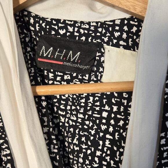 Melissa Harper B&W Print Pantsuit, Size 20W – Chic One-Piece Outfit [0378] - Picture 7 of 9